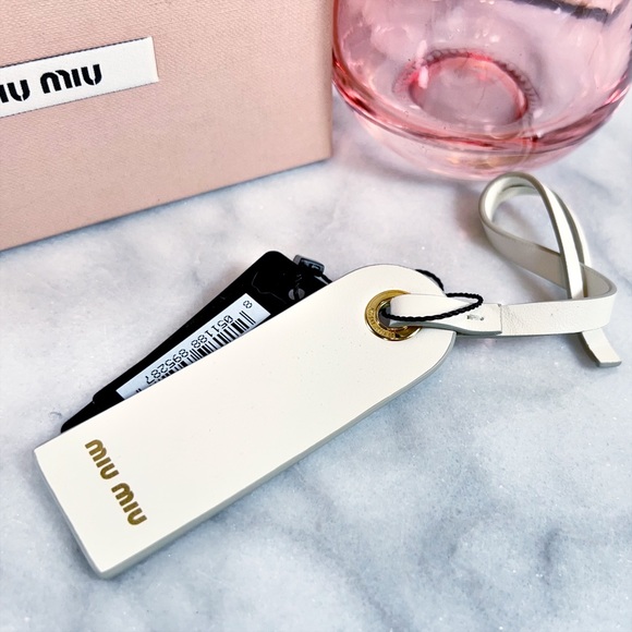 Miu Miu “Miami” Goat’s Leather Bag Charm - Picture 3 of 3